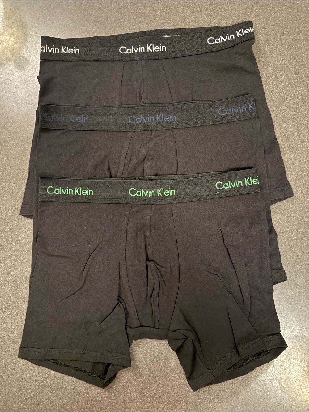 New Calvin Klein Men’s Black Cotton Boxer Briefs – 3-Pack